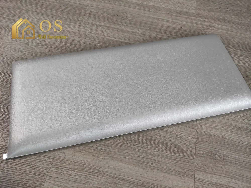 4D soft leather panel art series for wall ceiling decoration in bedroom modern design child protective device