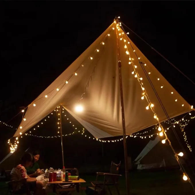 Online hot sell 5m/10m outdoor tent camping party decorative lights USB powered led light string