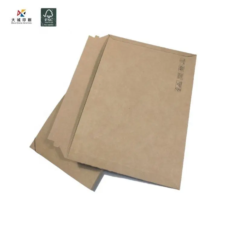 Custom A4 A5 A6 Printing Kraft Paper Courier Shipping Bags Paper Mail Envelope