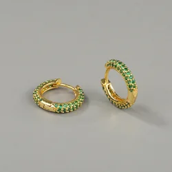 Fancy Hanging 16mm 18mm Zirconia Cartilage Earrings Ear Buckle Cool Girl Rainbow Boho Stud Upper Ear Earrings, Cuff Earrings