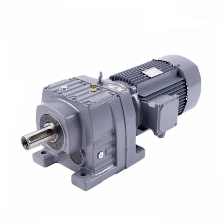 R RF series gear reducer transmission helical gearbox with 380V electric motor Manufacturer price
