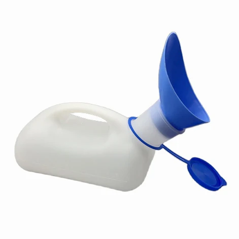 Высококачественная пластиковая многоразовая портативная Женская бутылка для писсуара с ручкой