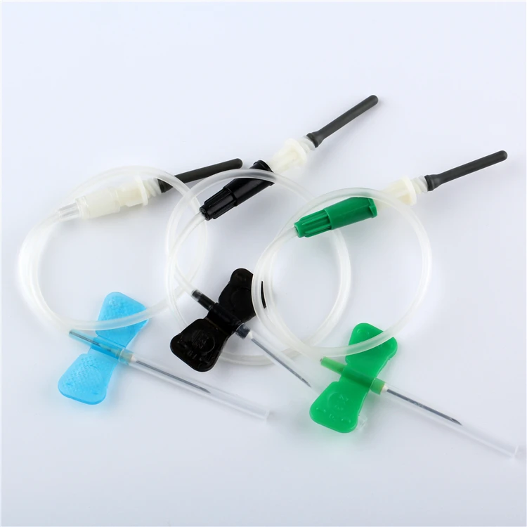 High Quality Multi Sample Medical Supplies Sterile Disposable Vacuum Butterfly Type Blood Collection Needles Venipuncture Kit