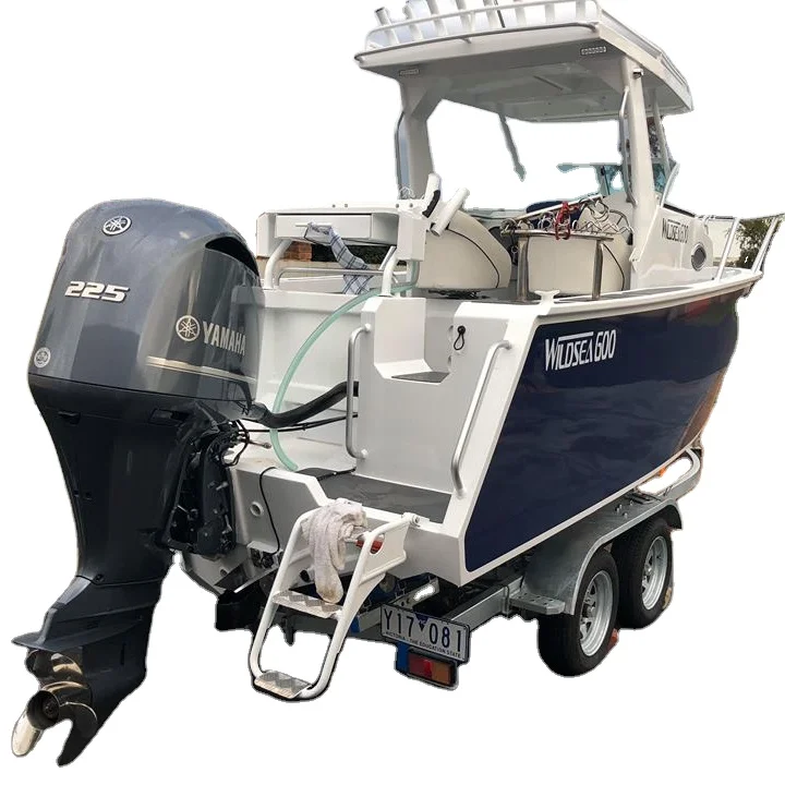 Полностью сварная алюминиевая семейная лодка для морской рыбалки 21 фут 6,25 м, сделано в Китае