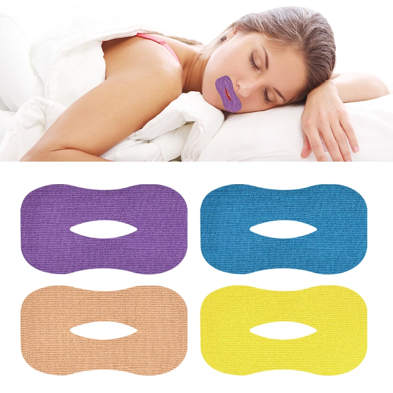 Colorful hypoallergenic anti-snoring mouth patch disposable correction adenoids face mouth tape