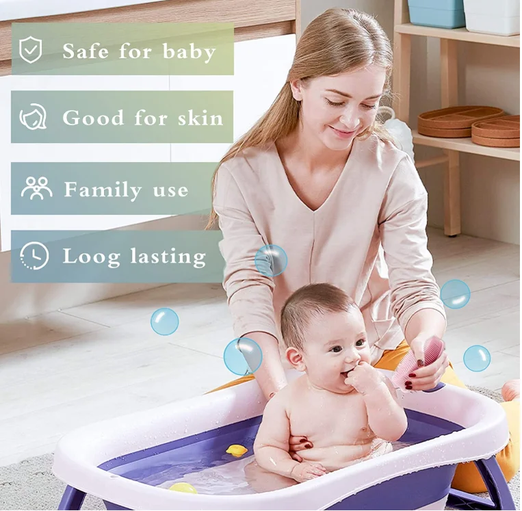 
To lose weight 2pcs Silicone body scrubber Silicone loofah Bath sponges for bathing Easy to Clean Lathers Well brush 