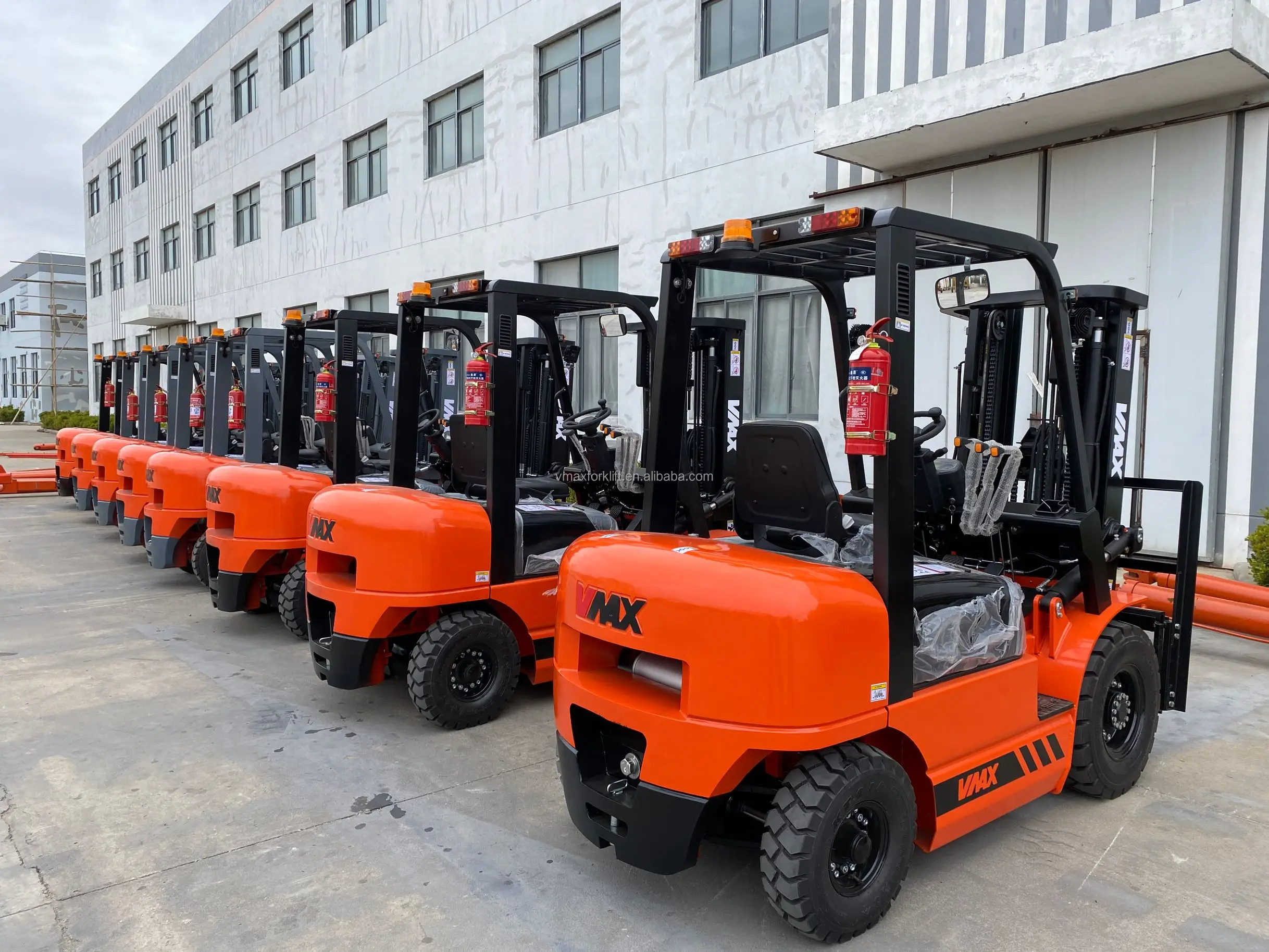 2.5 ton diesel forklift with high exhaust and forklift parts double air filter Japanese engine