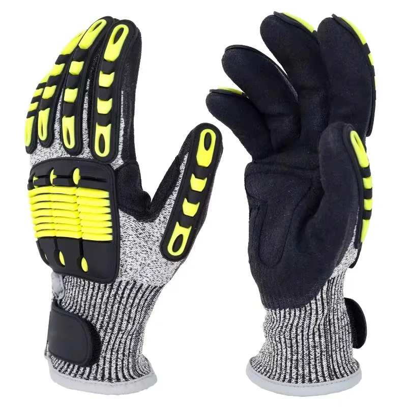 Thick wear-resistant anti-smashing work gloves anti-collision labor protection work safety gloves Shockproof Mechanical Gloves