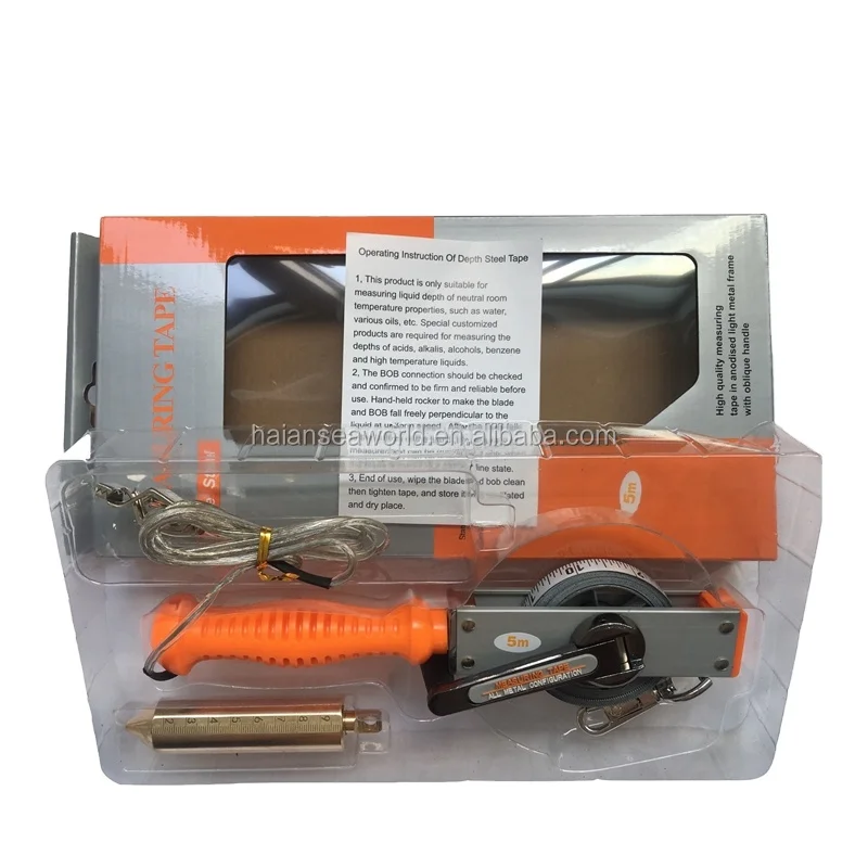 High quality stainless steel rigid grip dipping tape oil tank use 1st grade tape measure 10m 15m 20m 30m Oil Sounding Tape