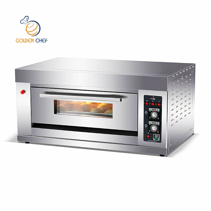 Golden Chef Top Commercial Baking Oven Machine Mechanical Control Professional 3 Deck 6 Trays Bakery Gas Oven