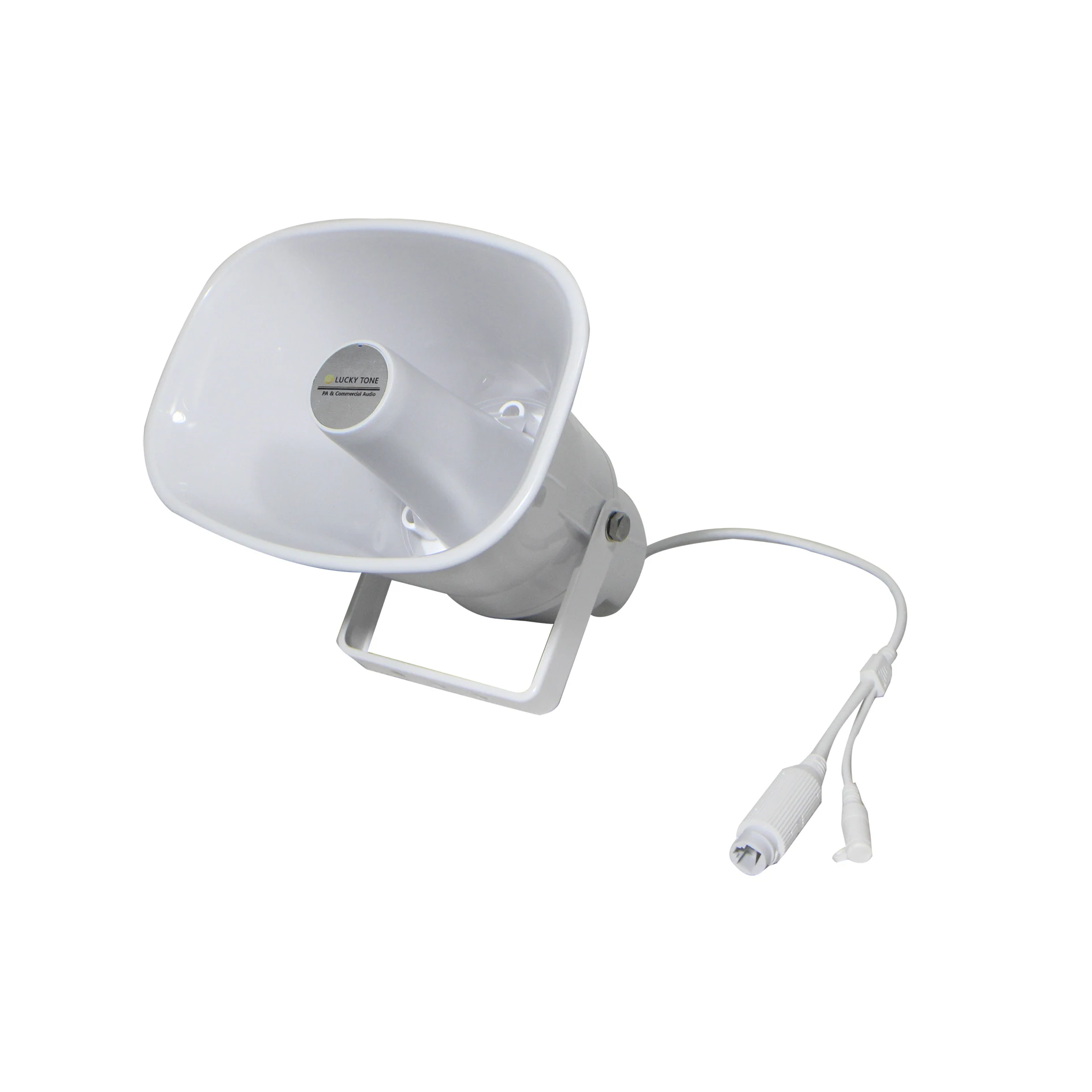 Lucky Tone Echo IP Network Speaker oval horn speaker with poe power supply for IP network pa system