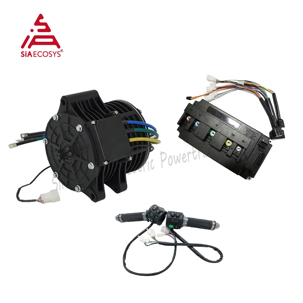 QSMotor 3000W New Electric Motor 72V 100KPH V2 Mid Drive Motor Powertrain Motor Kits