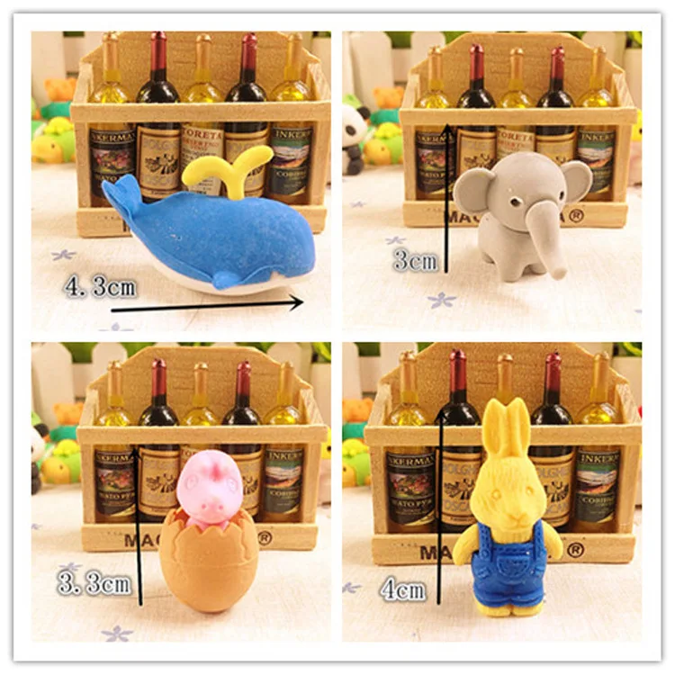 Лидер продаж на Amazon, ластик в форме животного 3D