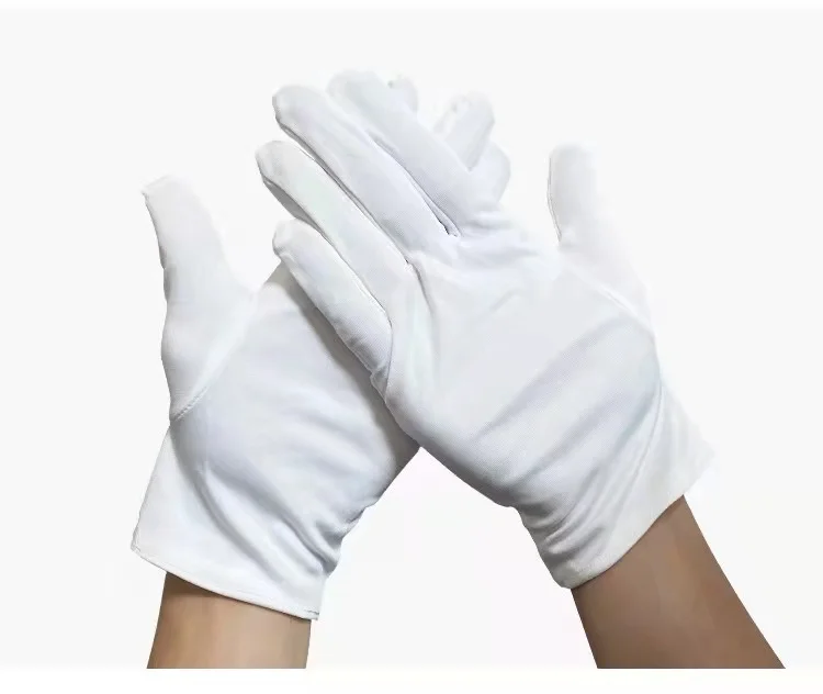 Microfiber clean cloth etiquette gloves Maid/driver/jewelry/wedding sweat-absorbing ceremony gloves