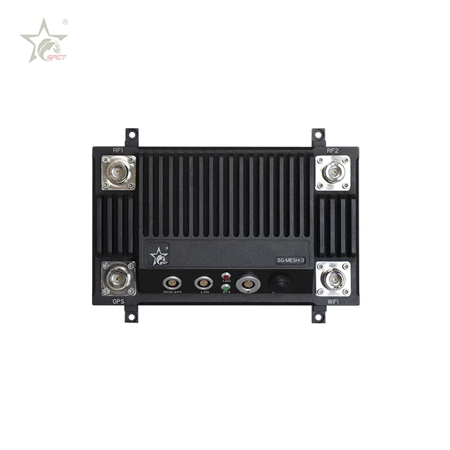 rainproof long range ethernet  radio uav Repeater MIMO IP MESH for airport security equipment