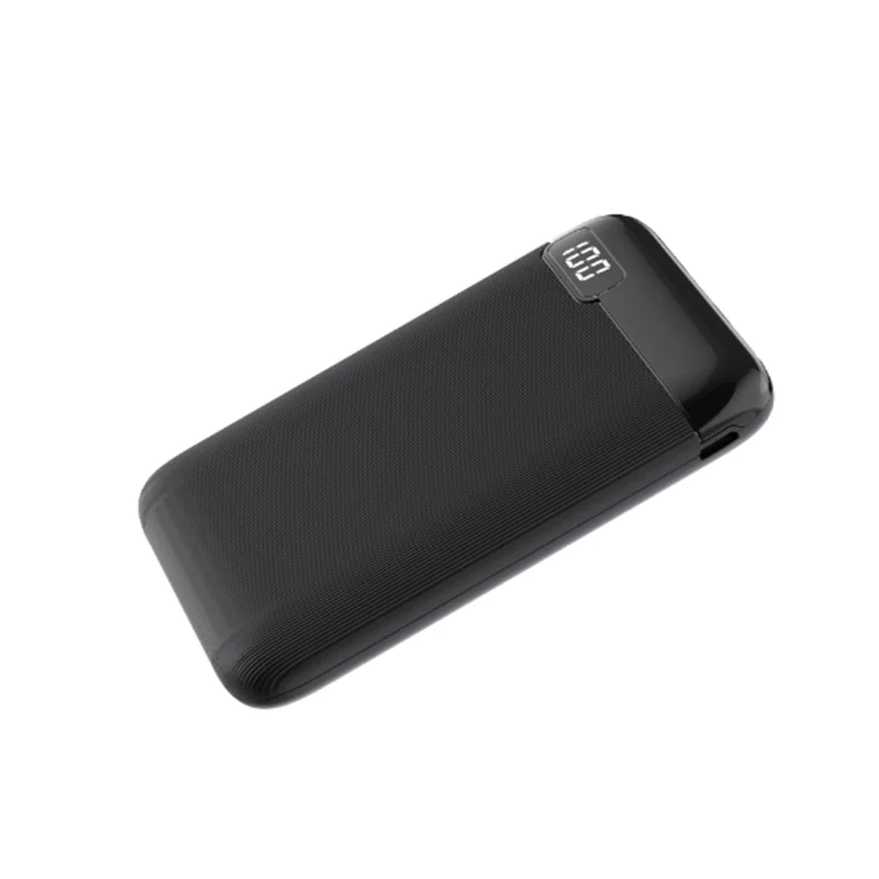 Portable Slim Design Mini Power Bank 5000mah with Led Screen Display Laptop Power Bank 5000 Mah Li-polymer Battery Universal 10W