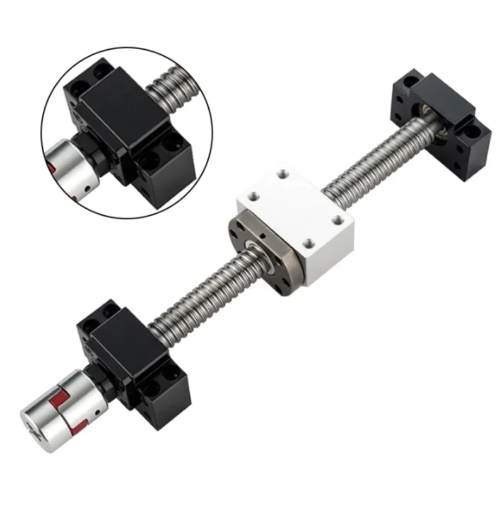 SFU 1605 Ball Screw CNC Precision Lead Screw Motor Integrated Kit With Flexible Coupling