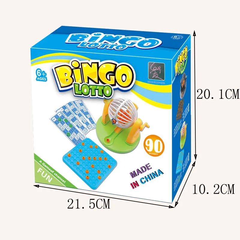High quality family party board game 48 cards pinball bingo game toy for 3+ kids