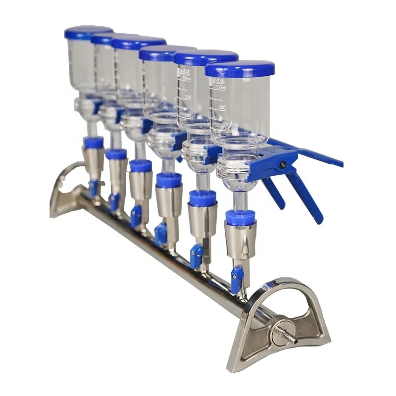 High Quality Lab glass membrane filter borosilicate manifolds vacuum filtration apparatus