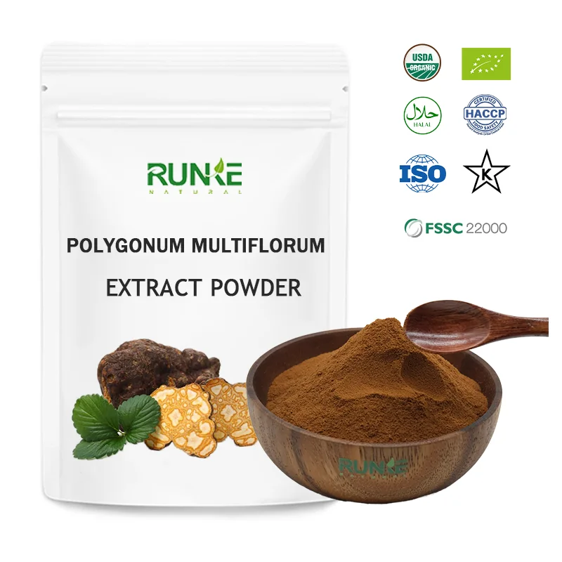 Заводская травяная натуральная фаллопия Multiflora Fo-Ti экстракт порошка He Shou Wu Polygonum Multiflorum порошок