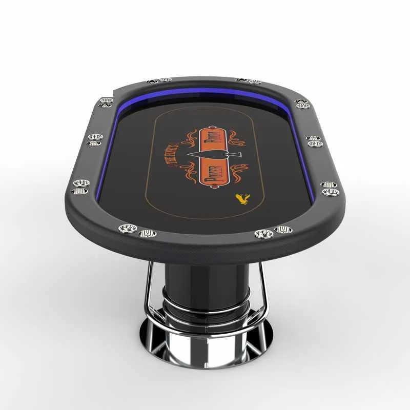 Покерный стол для казино из твердой древесины YH на 10 человек, игровой покерный стол Техасский Холдем