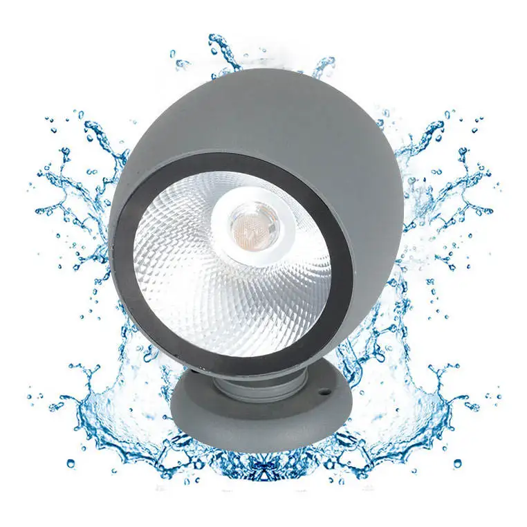 Cast Aluminum And Tempered Glass Home Led Spot Lanp Solar Projection Lights
