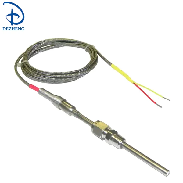 Dezheng 3mm 6 Wire Rtd Pt100 Temperature Sensor