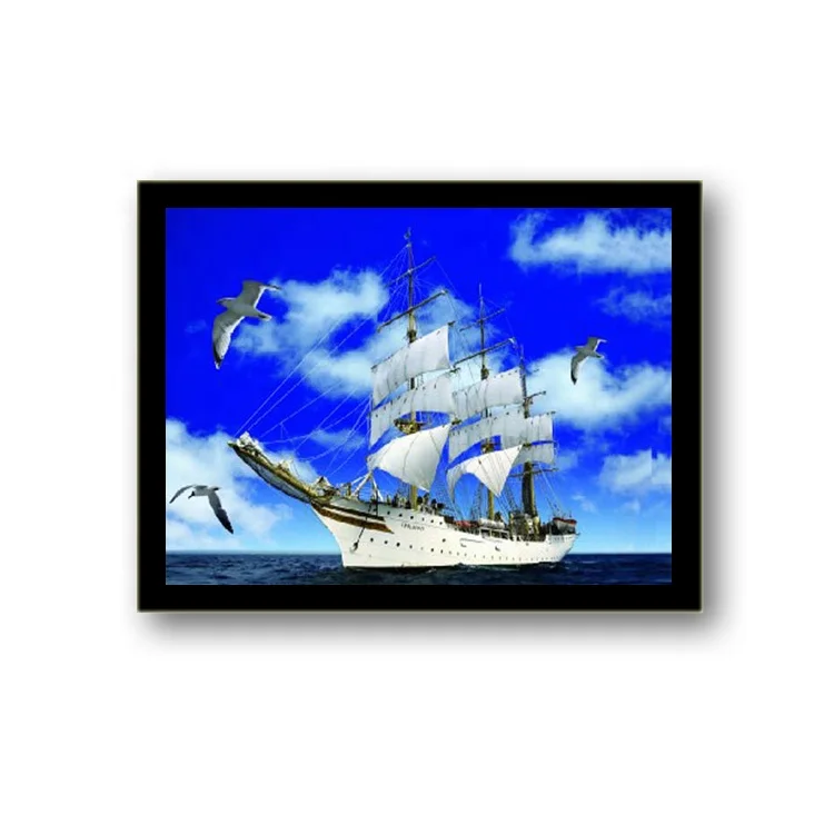 3D lenticular painting with black frame  40*30cm PET 5D 3D lenticular picture frames artwork modern pictures for home decoration