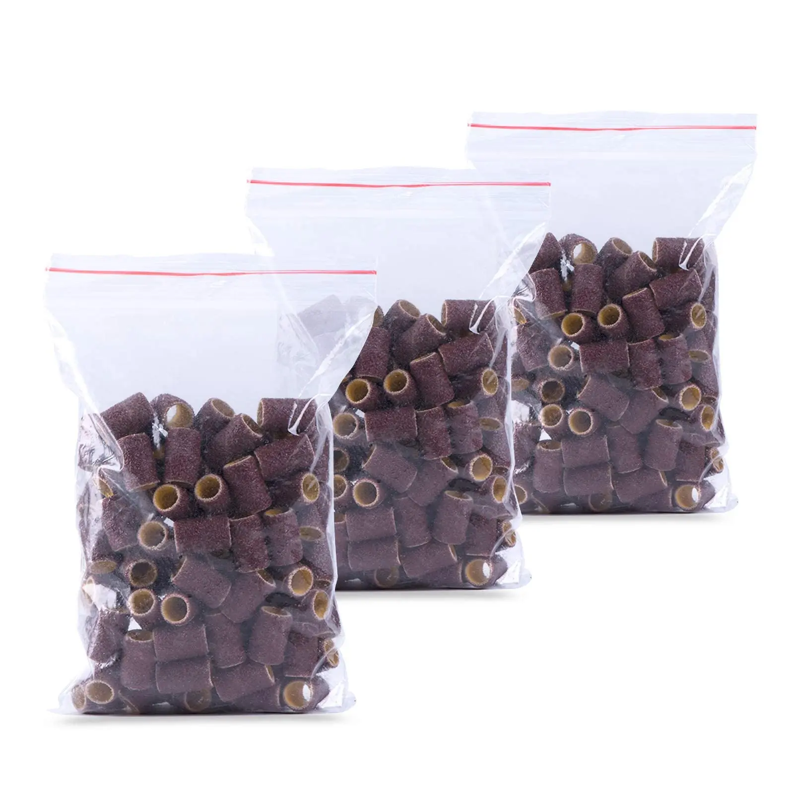 Wholesale White Zebra Sanding Bands Manicure Pedicure Tools Care Polishing Nails Drill Without Mandrel #80 #120 #180 #240