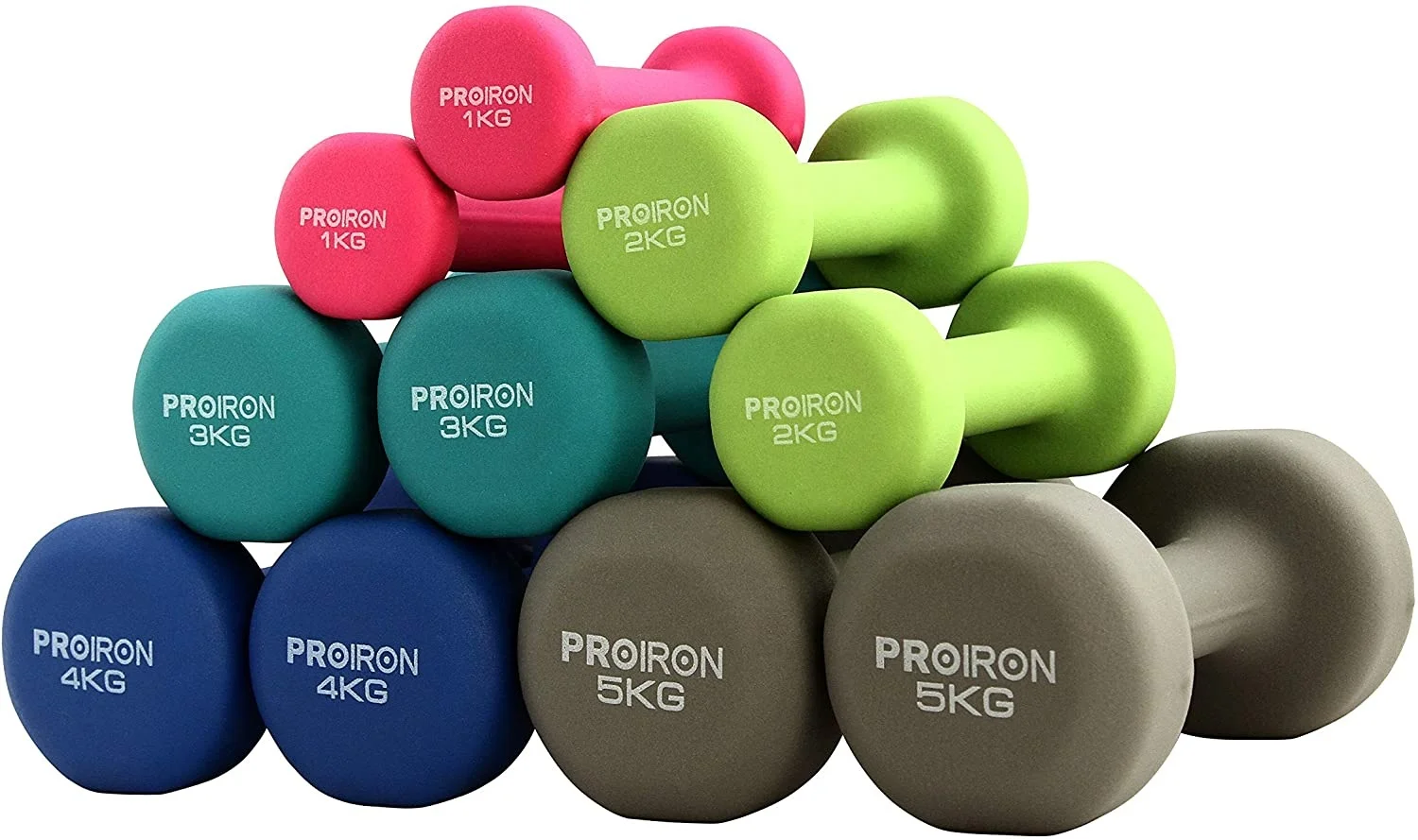 Dumbbell Home Exercise for Ladies Kids Arm Hand Weights Pilates Dumbbells in 1kg 1.5kg 2kg 3kg 4kg 5kg 8kg 10kg