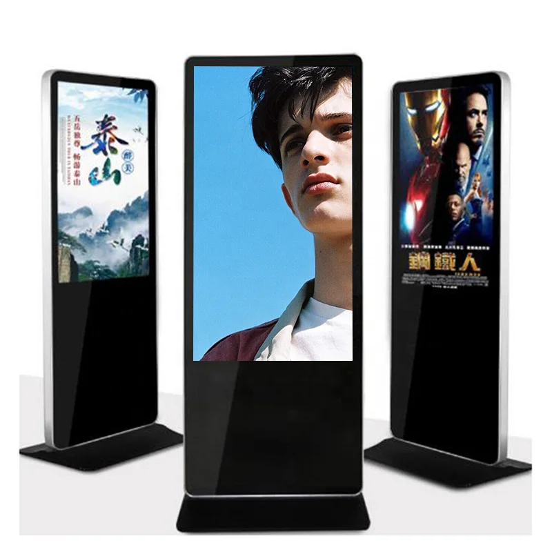SDK 32 55 inch Indoor Floor Standing LCD Advertising Digital Signage and Displays 8G Media Player Indoor Display Standalone