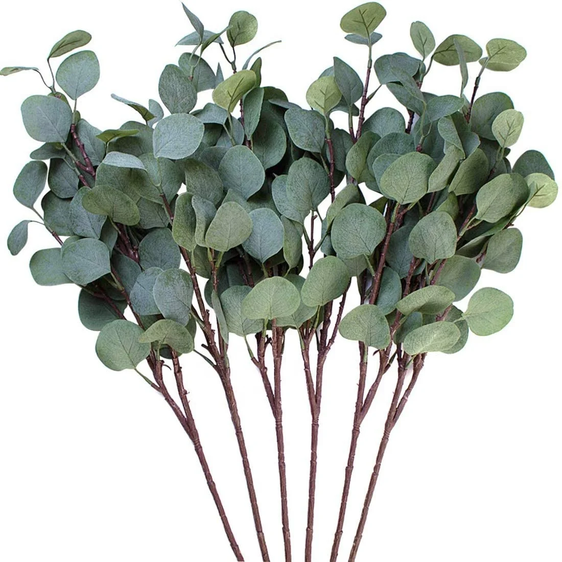 
3 шт Искусственный Silver Fox доллар лист эвкалипта спрей в зеленом цвете 25,6 