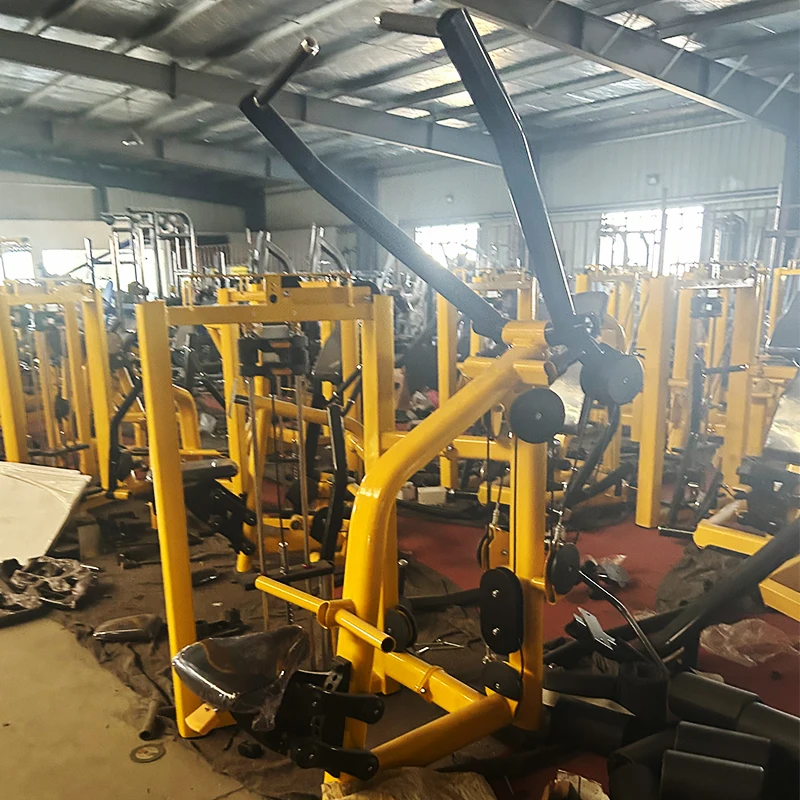 Gym Body Building Strength Training Adjustable bilateral life pin loaded Lat Pull Down machine fitness equipment