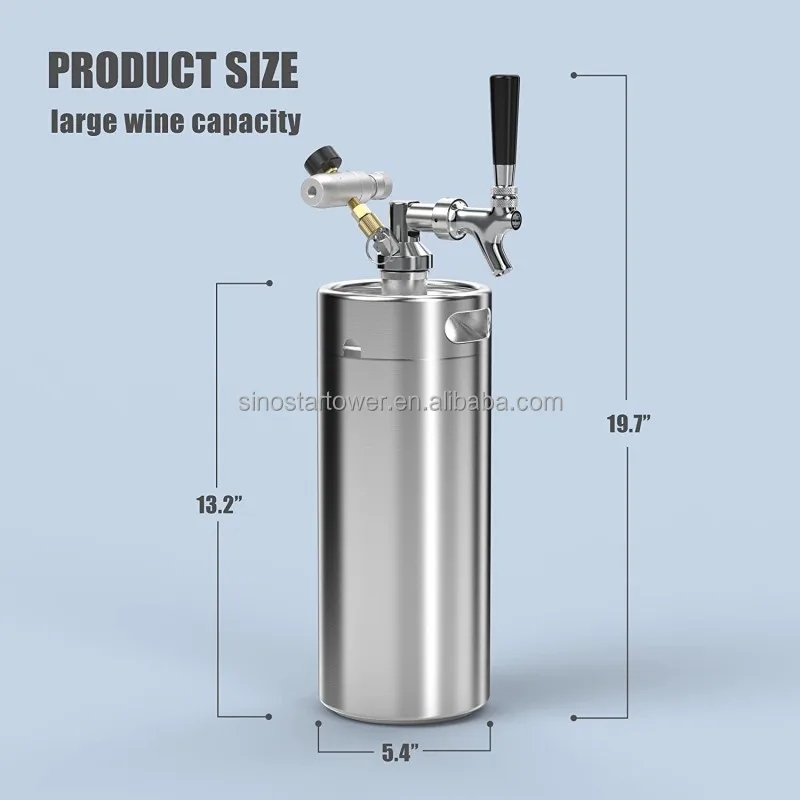 Wholesale Beer keg Food Grade Stainless Steel Mini Keg 	corny keg