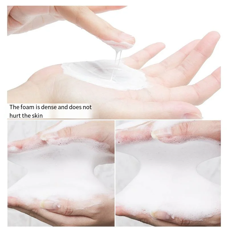 Korean Herbal Aloe Vera Lemon Face Wash Deep Cleansing Hydrating Foam Makeup Remove Gel Oil Control Foam Cleanser