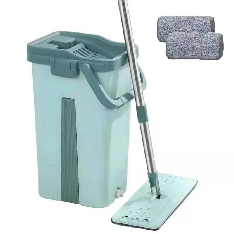 Factory Supply Household Cleaning Tool High Quality Dry And Wet Mop Household Flat Mop And Bucket Set