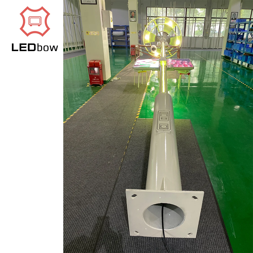 10 метров пользовательский дизайн гальванизированной стальной тревожная кнопка со светодиодным индикатором Полюс