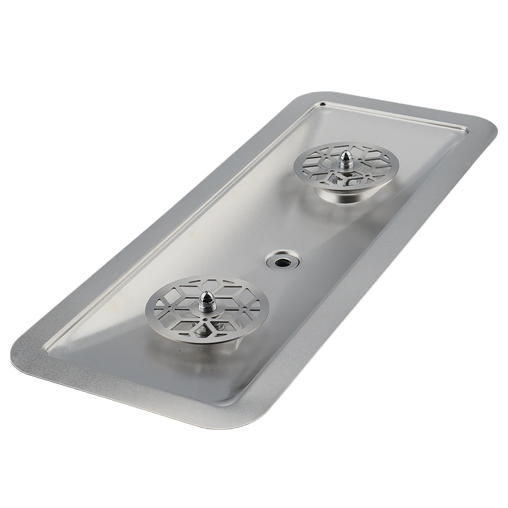 304 Stainless steel Kitchen Sink with Glass Rinser 360 Degrees Rotating Double Sprinkler Kitchen Cup Washer