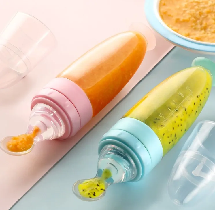 Не содержит Бисфенол А продукты младенца силикона ложка для кормления/бутылка силиконовые резиновые бэби бутылочка кормления с присоска Силиконовая пустышка