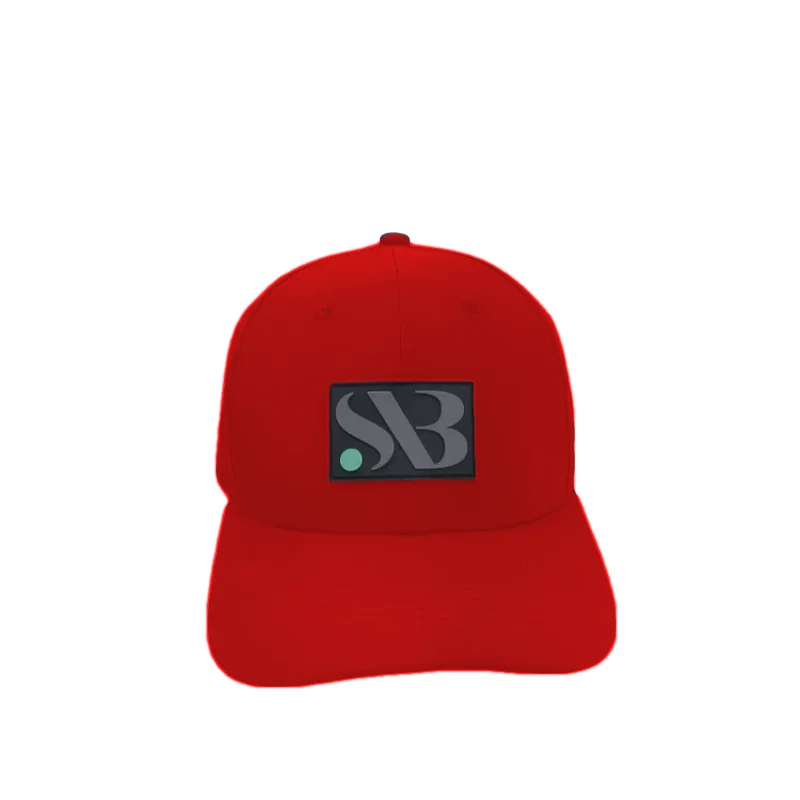 Red Custom PVC Wholesale Fashion Hot Sales High Qua Dobby Checked Dot Overdyed Sports Cap Vintage Washed Comfortable Cotton