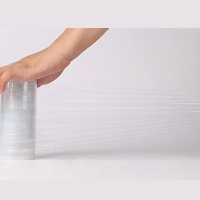 Custom LLDPE Stretch Film Machine Packing Pallet Shrink Film Jumbo Plastic Colored Hand Mini Wrap Printed Pre Strech Film Rolls