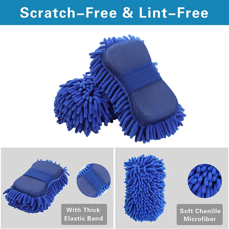 Ultra Soft Lint And Scratch Free Premium Chenille Microfiber Washing Truck Boat Motorcycle Car Wash