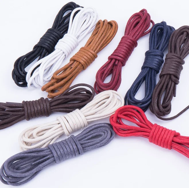 Boots shoelace 80 CM Multi Color 3mm Thick Waxed Shoe Laces