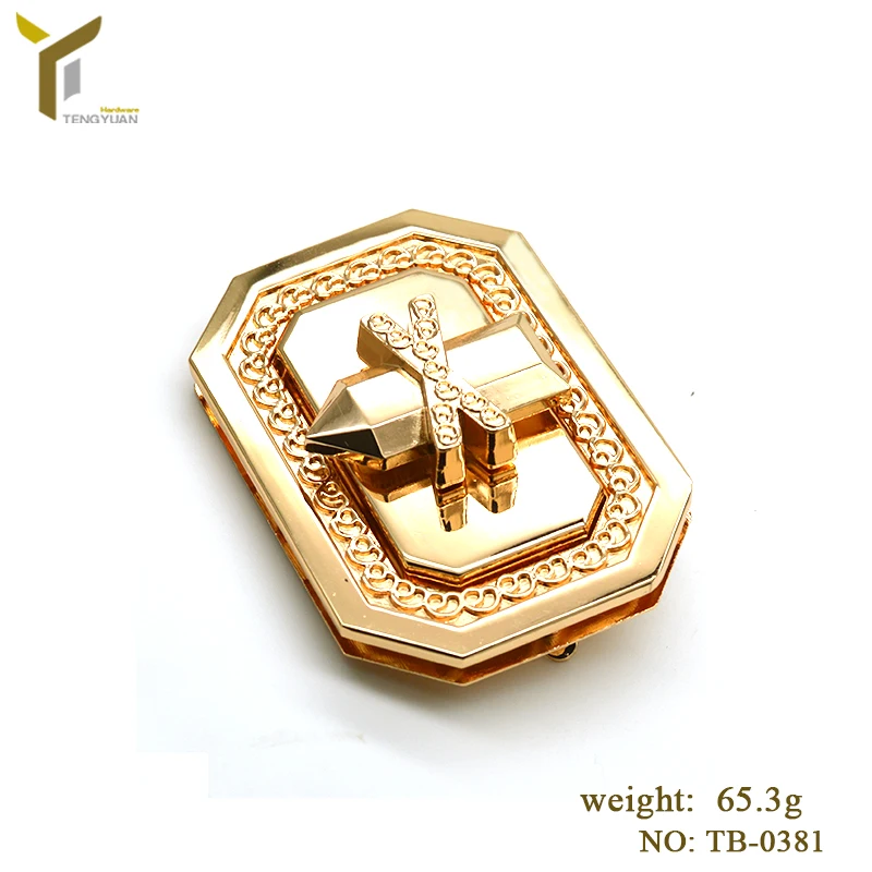 Turn Handbag Hardware Purse Fasteners Small Flip Jewelry Box Twist Lock For Bag