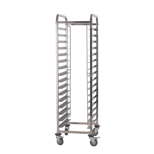 
OEM Stainless Steel Bakery Cooling Bread Cooler Tray Rack Trolley For Restaurant 