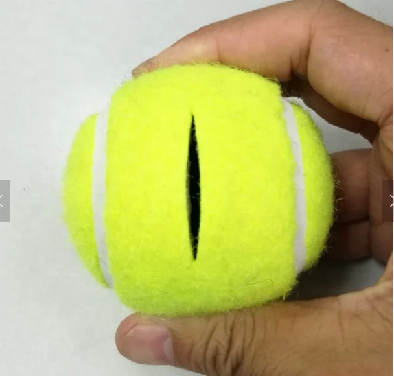 
Promotional Custom Tennis Balls Pre-cut Training Tennis Ball 