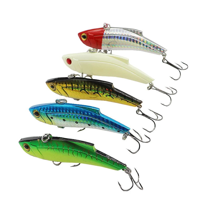 HOT SALE 9.3cm27.5g VIB Spoon Blade Metal Fishing LureBass Lures Artificial Bait Sinking Vibration Fishing Lure