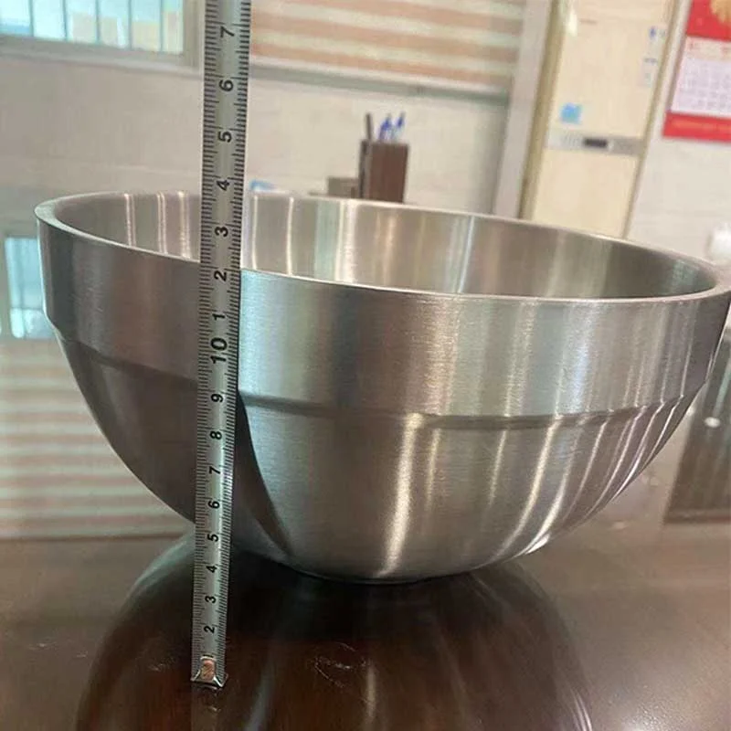 Stainless steel double layers 24cm bowl
