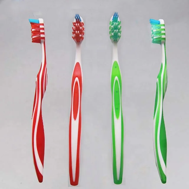pro-dent toothbrush adult tooth brush with soft anti-slip rubber handle gum massage