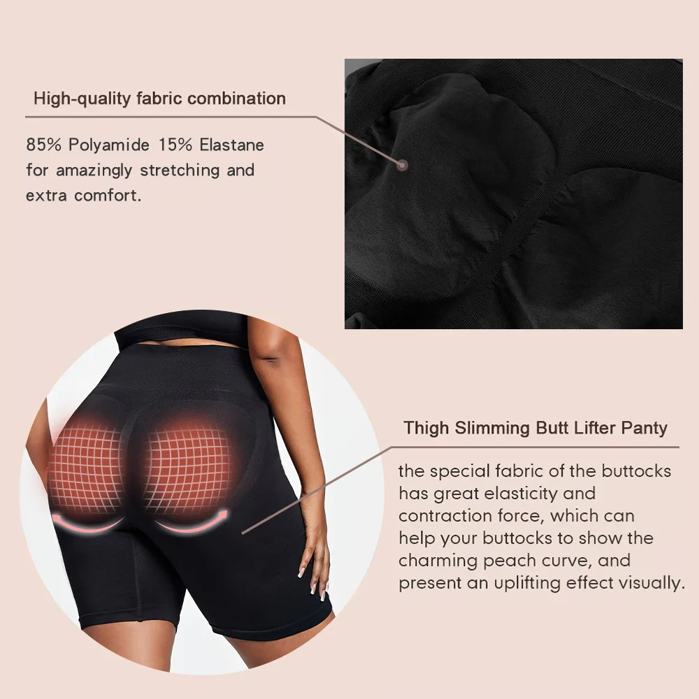 High Elastic Fabric Compact Package Thin Waist Line Of Magic Plastic Waist Safety Large Size Abdominal Tuck Hip Pants